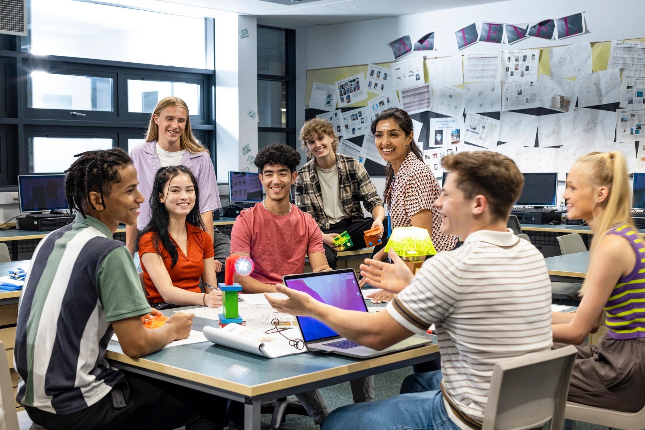 Group participating in a technology training session